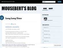 Tablet Screenshot of mousebert.wordpress.com