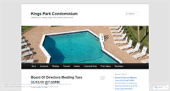 Desktop Screenshot of kingspark.wordpress.com