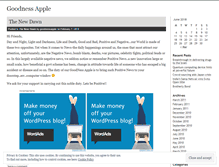 Tablet Screenshot of goodnessapple.wordpress.com