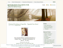 Tablet Screenshot of integrationcoach.wordpress.com