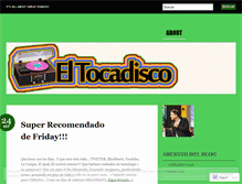 Tablet Screenshot of eltocadisco.wordpress.com