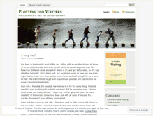 Tablet Screenshot of plottingforwriters.wordpress.com