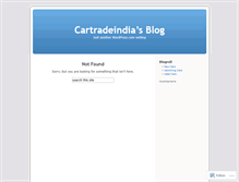 Tablet Screenshot of cartradeindia.wordpress.com