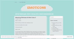 Desktop Screenshot of emoticonsegifszone.wordpress.com