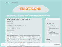 Tablet Screenshot of emoticonsegifszone.wordpress.com