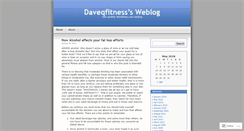 Desktop Screenshot of daveqfitness.wordpress.com