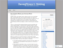 Tablet Screenshot of daveqfitness.wordpress.com