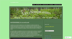 Desktop Screenshot of cheminscreux.wordpress.com