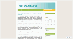 Desktop Screenshot of dbe3jabarbanten.wordpress.com