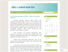 Tablet Screenshot of dbe3jabarbanten.wordpress.com