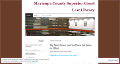 Desktop Screenshot of maricopacountysuperiorcourtlibrary.wordpress.com