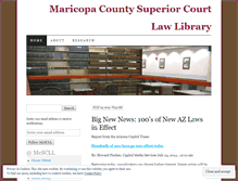 Tablet Screenshot of maricopacountysuperiorcourtlibrary.wordpress.com