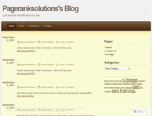 Tablet Screenshot of pageranksolutions.wordpress.com