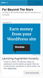 Mobile Screenshot of farbeyondthestars.wordpress.com