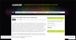 Desktop Screenshot of leadusd.wordpress.com
