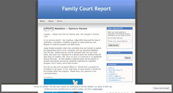 Desktop Screenshot of familycourtreport.wordpress.com