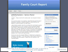 Tablet Screenshot of familycourtreport.wordpress.com