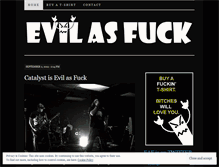 Tablet Screenshot of evilasfuck.wordpress.com