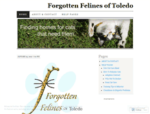 Tablet Screenshot of forgottenfelines.wordpress.com