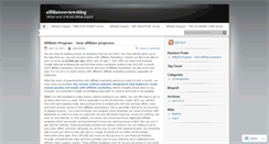 Desktop Screenshot of affiliatereviewsblog.wordpress.com