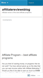 Mobile Screenshot of affiliatereviewsblog.wordpress.com