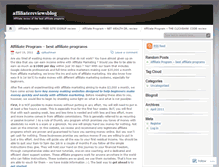 Tablet Screenshot of affiliatereviewsblog.wordpress.com
