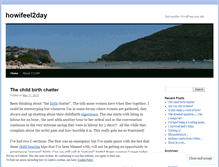 Tablet Screenshot of howifeel2day.wordpress.com