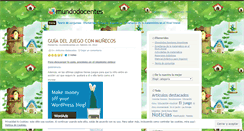 Desktop Screenshot of mundodocentes.wordpress.com