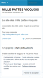 Mobile Screenshot of millepattesvicquois.wordpress.com