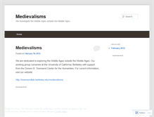 Tablet Screenshot of medievalisms.wordpress.com