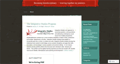 Desktop Screenshot of becominginterdisciplinary.wordpress.com