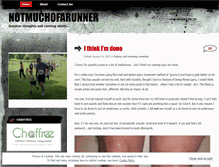Tablet Screenshot of notmuchofarunner.wordpress.com