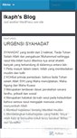 Mobile Screenshot of ikaph.wordpress.com