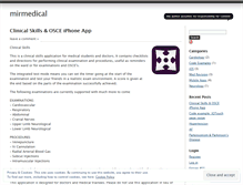 Tablet Screenshot of mirmedical.wordpress.com