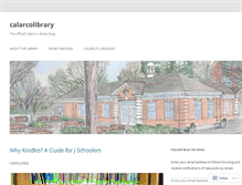 Tablet Screenshot of calarcolibrary.wordpress.com