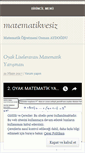 Mobile Screenshot of matematikvesiz.wordpress.com