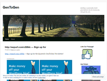Tablet Screenshot of gentogenblog.wordpress.com
