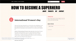 Desktop Screenshot of howtobecomeasuperhero.wordpress.com