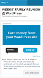 Mobile Screenshot of familyreunionat.wordpress.com
