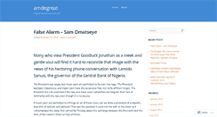 Desktop Screenshot of amdegreat.wordpress.com