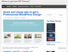 Tablet Screenshot of getbestwpthemes.wordpress.com