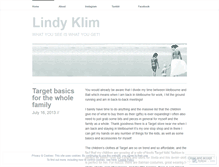 Tablet Screenshot of lindyklim.wordpress.com