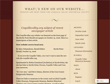 Tablet Screenshot of coquillevalley.wordpress.com