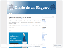 Tablet Screenshot of diariodeunmaquero.wordpress.com