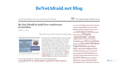 Desktop Screenshot of benotafraid.wordpress.com