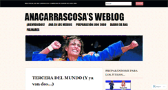 Desktop Screenshot of anacarrascosa.wordpress.com