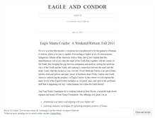 Tablet Screenshot of eagleandcondor.wordpress.com