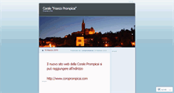 Desktop Screenshot of coroprompicai.wordpress.com