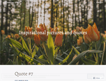 Tablet Screenshot of inspirationalstuff.wordpress.com