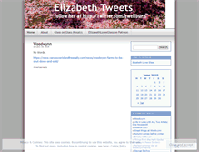 Tablet Screenshot of elizabethtweets.wordpress.com
